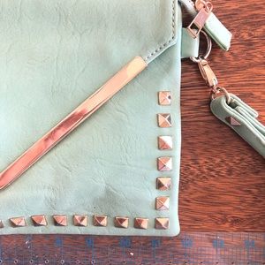 Mint Clutch/crossbody/wristlet